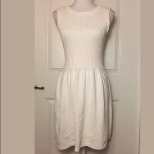 American Apparel Knit Sleeveless White Dress